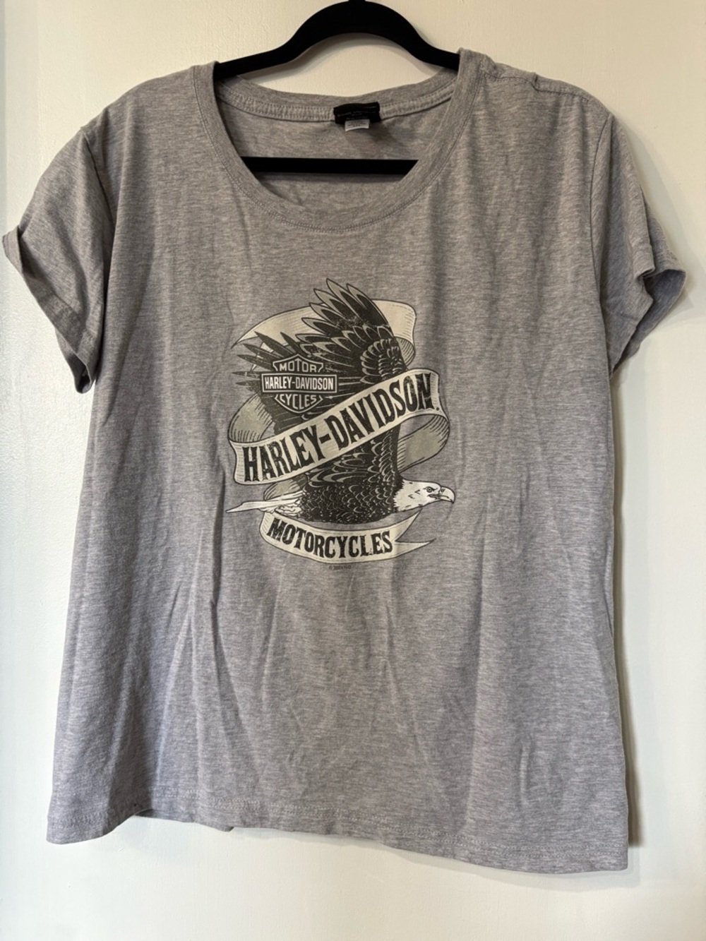 Harley-Davidson Gray Eagle Banner Graphic Tee